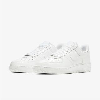 ナイキ(NIKE)のナイキ エアフォース1 ロー ホワイト 07　新品　24.5(スニーカー)