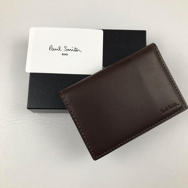 新品 Paul Smith ポールスミス パスケース　定期入れ　カード入れ　茶