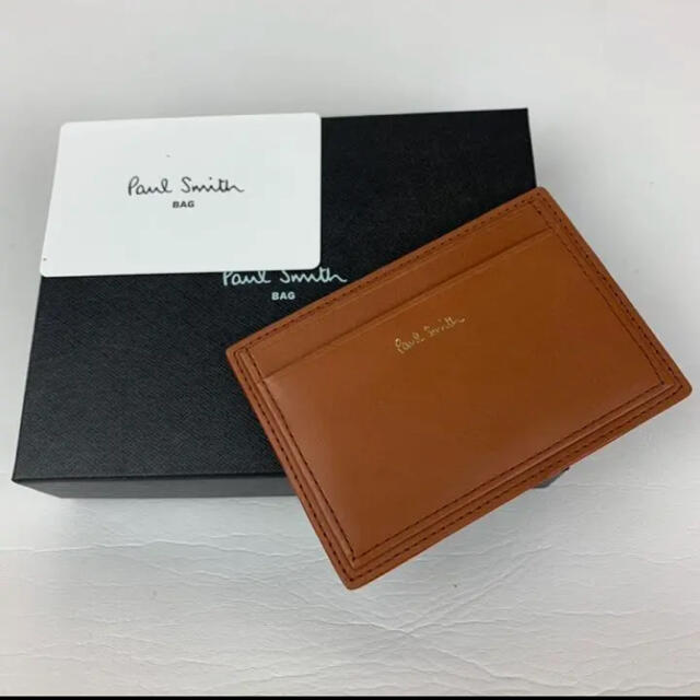 新品 Paul Smith ポールスミス パスケース カード入れ ブラウン - 名刺