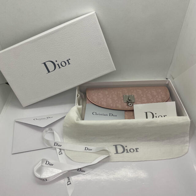 Christian Dior クリスチャンディオール 長財布 ピンク
