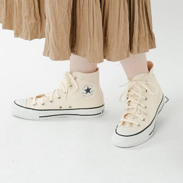 CONVERSE(コンバース)の[コンバース] スニーカー オールスター ムセンショクキャンバス HI キナリ レディースの靴/シューズ(スニーカー)の商品写真