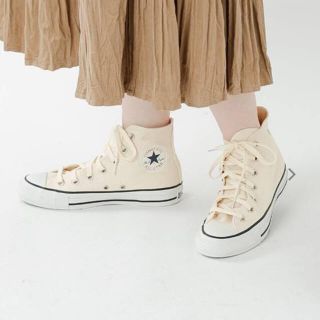 コンバース(CONVERSE)の[コンバース] スニーカー オールスター ムセンショクキャンバス HI キナリ(スニーカー)