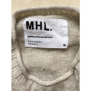 マーガレットハウエル(MARGARET HOWELL)の美品 MHL MARGARET HOWELL リネン素材　麻　サマーニット(ニット/セーター)