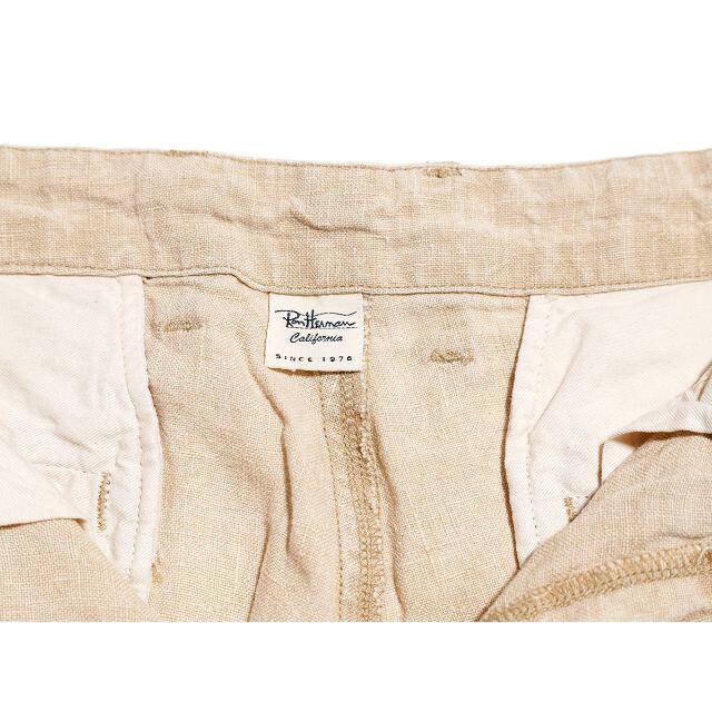 Ron Herman(ロンハーマン)のロンハーマン★L 麻 リネンショートパンツ ハーフパンツ メンズのパンツ(ショートパンツ)の商品写真