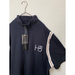 ハイドロゲン(HYDROGEN)の【タグ有】HYDROGEN  ハーフジップシャツ　ブラック(シャツ)