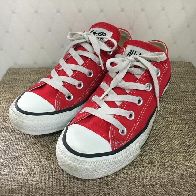 CONVERSE(コンバース)のALL★STAR  レッド  22cm 美品 キッズ/ベビー/マタニティのキッズ靴/シューズ(15cm~)(スニーカー)の商品写真