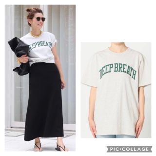 ドゥーズィエムクラス(DEUXIEME CLASSE)の新品未使用品　【SKIN/スキン】 DEEP BREATH Tシャツ　(Tシャツ(半袖/袖なし))