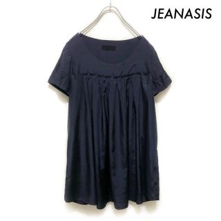 ジーナシス(JEANASIS)のJEANASIS ジーナシス★半袖ブラウス フロントタック チュニック丈(シャツ/ブラウス(半袖/袖なし))