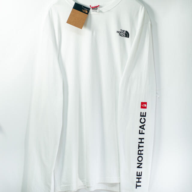 THE NORTH FACE(ザノースフェイス)の欧州限定◆21SS◆ノースフェイス アームプリント　ロンT UK L 日本L相当 メンズのトップス(Tシャツ/カットソー(七分/長袖))の商品写真