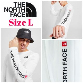 ザノースフェイス(THE NORTH FACE)の欧州限定◆21SS◆ノースフェイス アームプリント　ロンT UK L 日本L相当(Tシャツ/カットソー(七分/長袖))