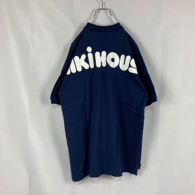 mikihouse(ミキハウス)の☆日本製☆オールドミキハウス☆ビッグロゴ☆半袖ポロシャツ☆ネイビー メンズのトップス(ポロシャツ)の商品写真