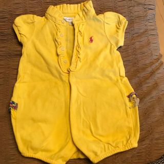 ラルフローレン(Ralph Lauren)のラルフローレン　女の子　半袖　ロンパース　6Mサイズ(ロンパース)