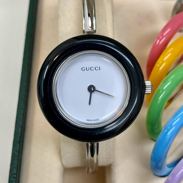 Gucci(グッチ)の美品♪  GUCCI  グッチ  チェンジベゼル  時計  ビンテージ レディースのファッション小物(腕時計)の商品写真