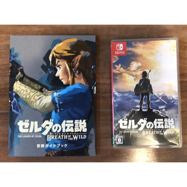 Nintendo Switch(ニンテンドースイッチ)のゼルダの伝説 ブレス オブ ザ ワイルド ～冒険ガイドブック＆マップ付き～ Sw エンタメ/ホビーのゲームソフト/ゲーム機本体(家庭用ゲームソフト)の商品写真