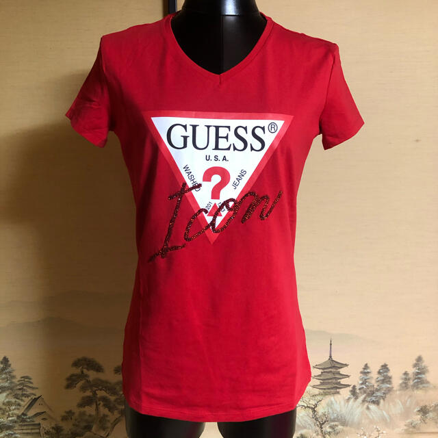 GUESS Tシャツ　ビジュー付き