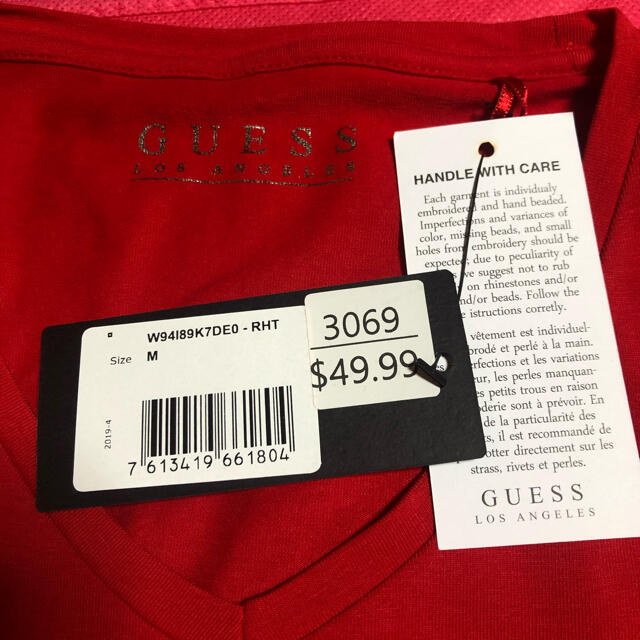 GUESS Tシャツ　ビジュー付き