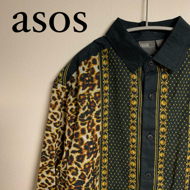 asos(エイソス)のasos エイソス　レオパード柄　シャツ　デザイン　ロック　英国 メンズのトップス(シャツ)の商品写真
