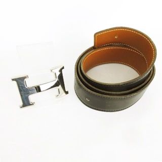 エルメス(Hermes)のコンスタンス Hバックル＆リバーシブルベルト 70 □ A刻印 黒×茶 ■WY(レザーベルト)