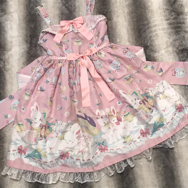 Angelic Pretty うさぎのPicnic Party ピンク