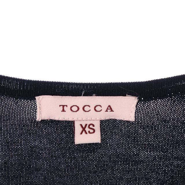 TOCCA(トッカ)のトッカ TOCCA ニットボレロ カーディガン ショート丈 XS 紺 ネイビー レディースのトップス(カーディガン)の商品写真