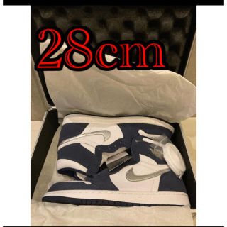 ナイキ(NIKE)のNIKE AIR JORDAN 1 MIDNIGHT NAVY 28cm(スニーカー)