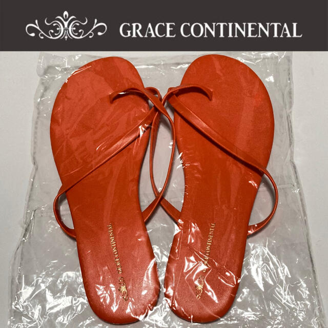 GRACE CONTINENTAL(グレースコンチネンタル)のGRACE CONTINENTAL　サンダル　未使用　ノベルティ　ビーサン　 レディースの靴/シューズ(サンダル)の商品写真