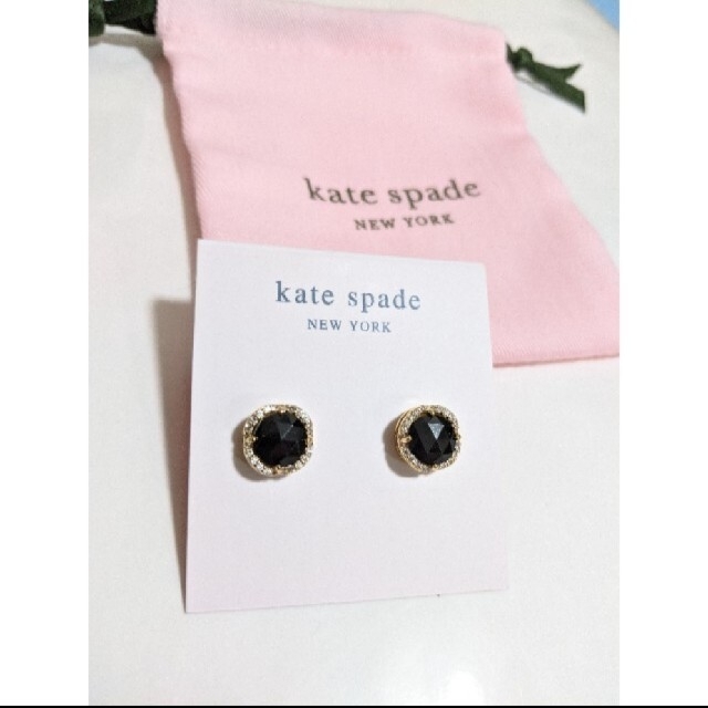 kate spade new york(ケイトスペードニューヨーク)の【新品】kate spade ケイトスペード ピアス ブラックザットスパークルパ レディースのアクセサリー(ピアス)の商品写真