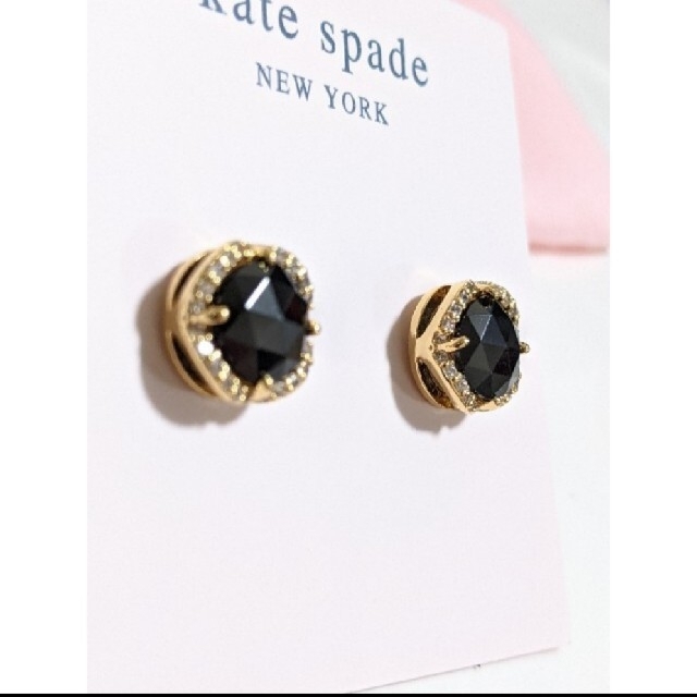 kate spade new york(ケイトスペードニューヨーク)の【新品】kate spade ケイトスペード ピアス ブラックザットスパークルパ レディースのアクセサリー(ピアス)の商品写真