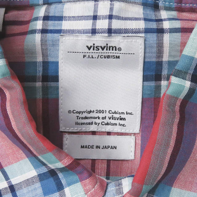 VISVIM(ヴィスヴィム)のvisvim ビズビム 日本製 13SS FOUR CORNERS SHIRT L/S チェックウエスタンシャツ 0113105011023 1 レッド 長袖 トップス【中古】【visvim】 メンズのトップス(シャツ)の商品写真