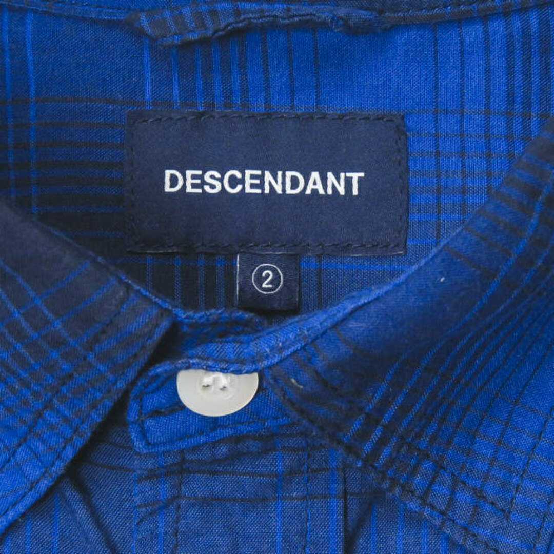 DESCENDANT(ディセンダント)のDESCENDANT ディセンダント 日本製 VANNING CHECK SHIRT チェックワークシャツ 2 ネイビー 長袖 トップス【中古】【DESCENDANT】 メンズのトップス(シャツ)の商品写真