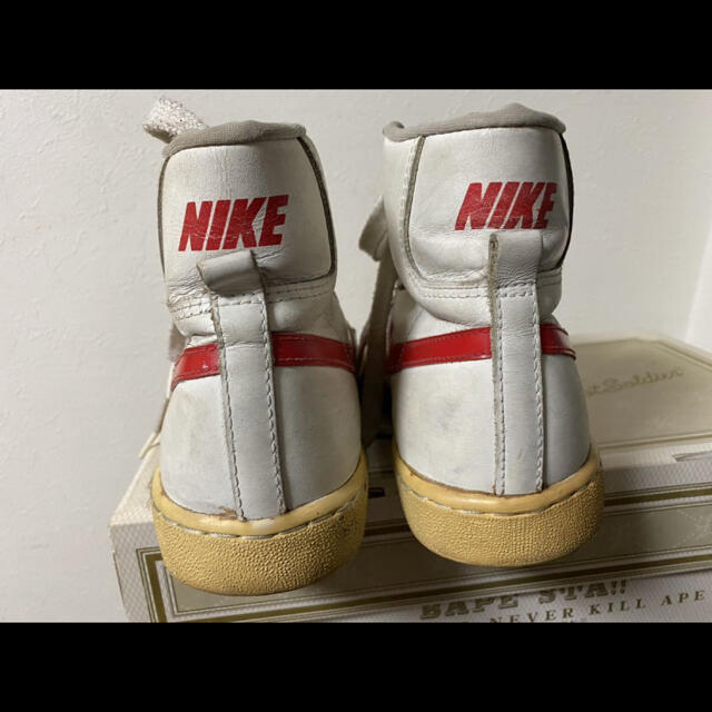 NIKE(ナイキ)の1983 NIKE LEGEND HIGH OG 白×赤 US10.5 メンズの靴/シューズ(スニーカー)の商品写真