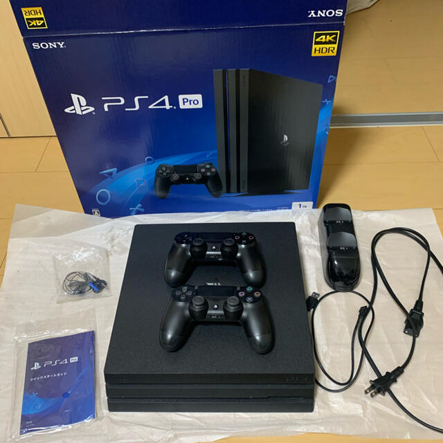 ショッピング ps4pro 500GB SSD換装 コントローラー2個 おまけ付き