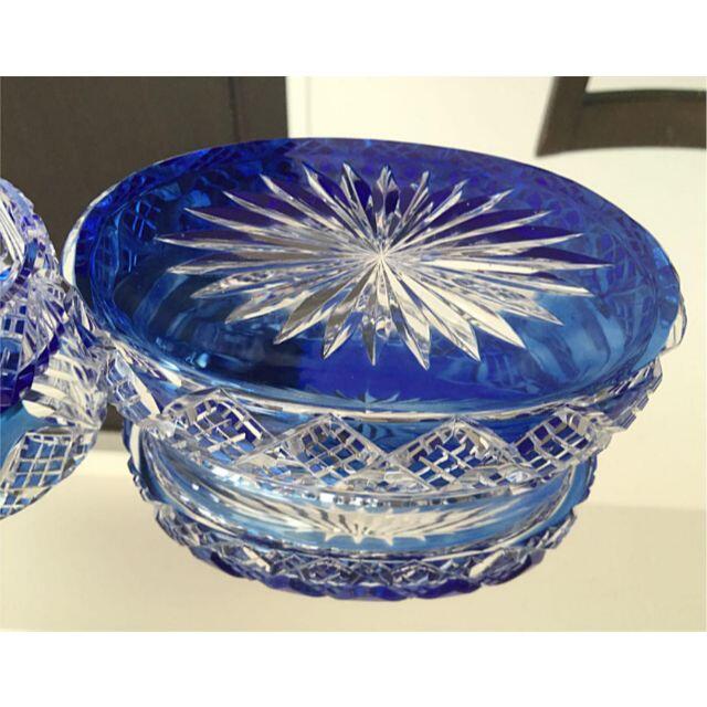 極美品 1900年代初頭 オールドバカラ ブルー 小物入れ 極美品 1900年代初頭 オールドバカラ ブルー 小物入れ