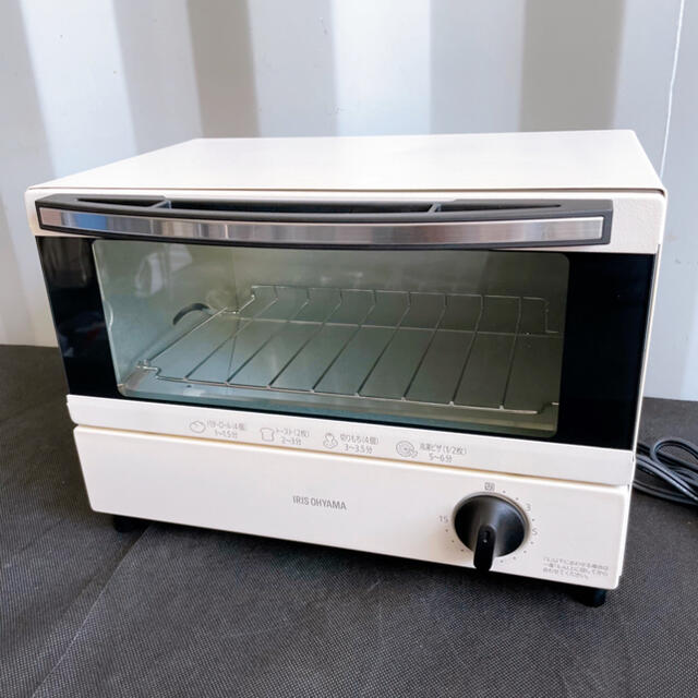 極美品！IRIS OHYAMA オーブントースター 2019年製クリームホワイト スマホ/家電/カメラの調理家電(調理機器)の商品写真