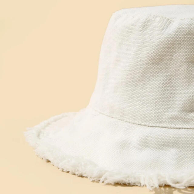 バケットハット　白 レディースの帽子(ハット)の商品写真