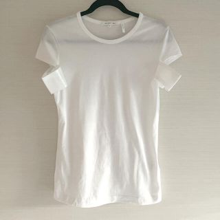 ヘルムートラング(HELMUT LANG)のヘルムートラング♡デザイン　Tシャツ　ホワイト(カットソー(半袖/袖なし))