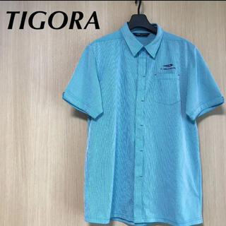 ティゴラ(TIGORA)のTIGORA ティゴラ　メンズ　L ポロシャツ　半袖　ブルー　トップス　ウェア(ウエア)
