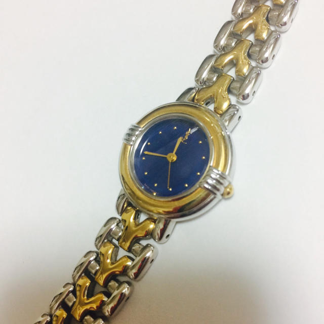 Saint Laurent(サンローラン)のサンローラン♡美品腕時計＊ネイビー レディースのファッション小物(腕時計)の商品写真