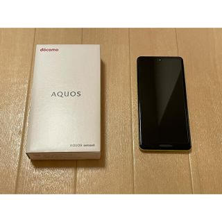 アクオス(AQUOS)のdocomo AQUOS sense4 SH-41A Yellow SIMフリー(スマートフォン本体)