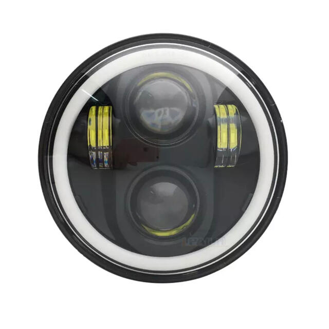Harley Davidson(ハーレーダビッドソン)のスポーツスター　LEDヘッドライト　最新改良版　イカリング　5.75 車検対応 自動車/バイクの自動車(汎用パーツ)の商品写真