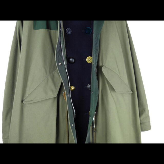 sacai - sacai 18aw pコートドッキングモッズコートの通販 by そそそ