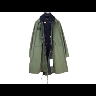 サカイ(sacai)のsacai 18aw pコートドッキングモッズコート(モッズコート)