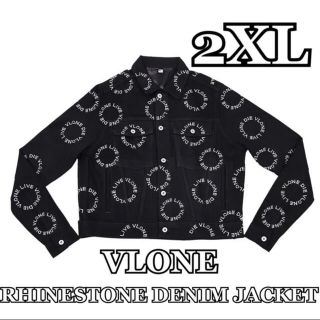 ※激レア 再販なし VLONE RHINESTONE DENIM JACKET(Gジャン/デニムジャケット)