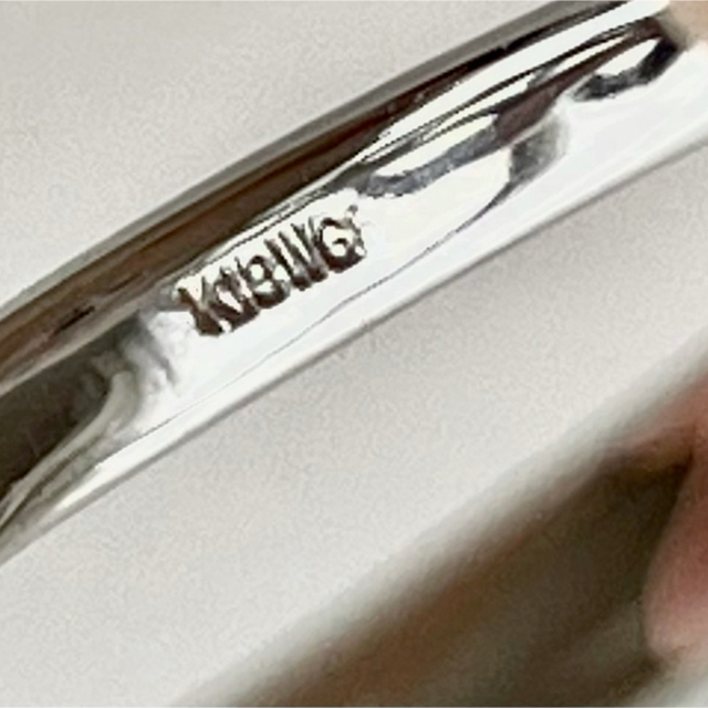 18kWG　14号　デザインリング レディースのアクセサリー(リング(指輪))の商品写真