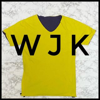 ダブルジェーケー(wjk)のwjk リバーシブルTシャツ　メンズ　Sサイズ　イエロー　パープル(Tシャツ/カットソー(半袖/袖なし))