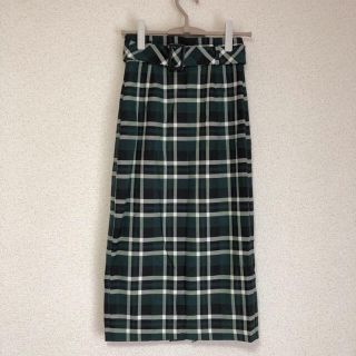 ザラ(ZARA)のmofmof様専用★ ザラ　スリット入りタータンチェック、タイトスカート　(ロングスカート)