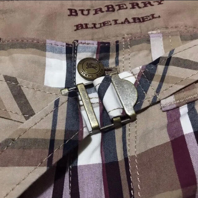 BURBERRY BLUE LABEL(バーバリーブルーレーベル)のバーバリー ブルーレーベル【美品】チェック柄 ショート パンツ レディースのパンツ(ショートパンツ)の商品写真