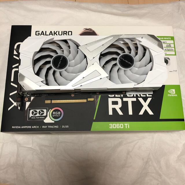 新品未開封 玄人志向 GK-RTX3060Ti-E8GB/WHITE