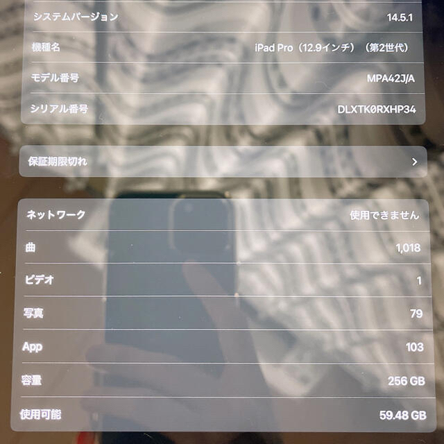 iPad Pro 12.9インチ（第2世代） 256GB au版 6