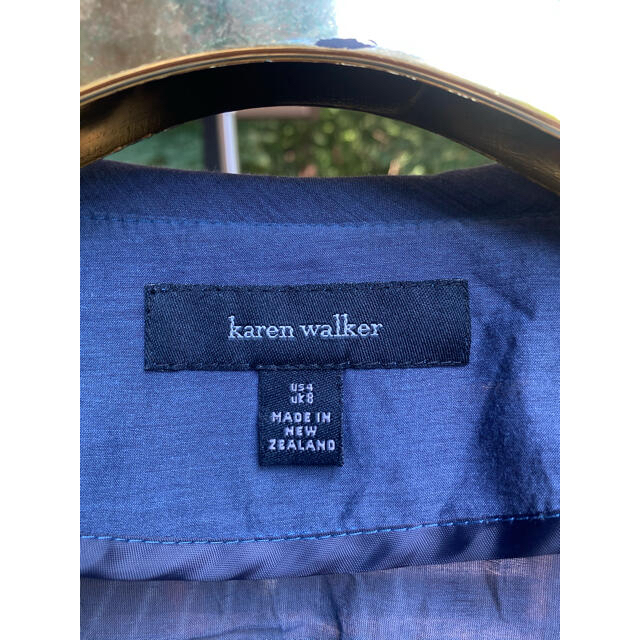 KAREN WALKER(カレンウォーカー)のカレンウォーカー シルク混 ワンピース キャミワンピース セット　紺　US4 レディースのワンピース(ひざ丈ワンピース)の商品写真